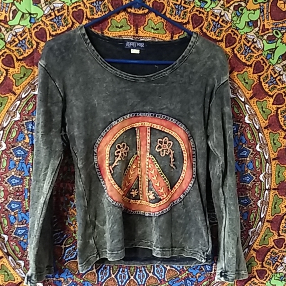 Gypsy Rose Peace Hippie Comfy Cotton (Sweat)Shirt